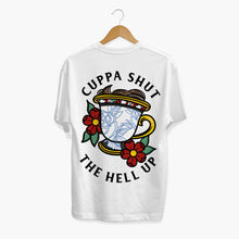 Laden Sie das Bild in den Galerie-Viewer, Cuppa Shut The Hell Up T-shirt (Unisex)-Tattoo Clothing, Tattoo T-Shirt, N03-Broken Society
