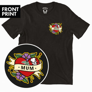 Mum Kids T-Shirt (Unisex)-Tattoo Clothing, Tattoo Kids Shirt, Mini Creator-Broken Society