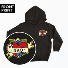 Cargar imagen en el visor de la galería, Dad Kids Hoodie (Unisex)-Tattoo Clothing, Tattoo Hoodie, JH001B-Broken Society