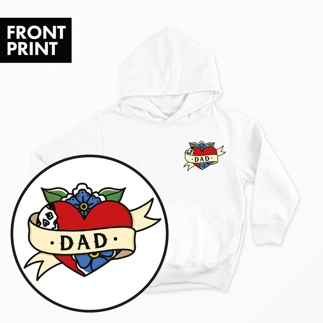 Dad Kids Hoodie (Unisex)-Tattoo Clothing, Tattoo Hoodie, JH001B-Broken Society