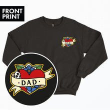 Cargar imagen en el visor de la galería, Dad Kids Sweatshirt (Unisex)-Tattoo Clothing, Tattoo Sweatshirt, JH030J-Broken Society