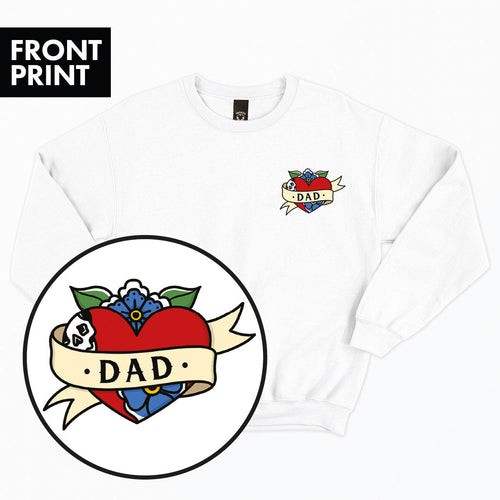 Dad Kids Sweatshirt (Unisex)-Tattoo Clothing, Tattoo Sweatshirt, JH030J-Broken Society