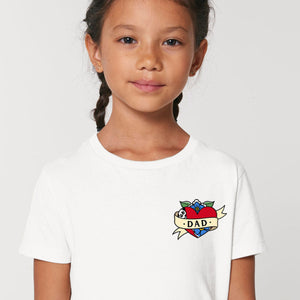Dad Kids T-Shirt (Unisex)-Tattoo Clothing, Tattoo Kids Shirt, Mini Creator-Broken Society
