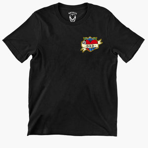 Dad Kids T-Shirt (Unisex)-Tattoo Clothing, Tattoo Kids Shirt, Mini Creator-Broken Society