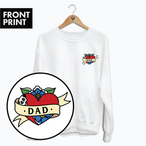 Dad Sweatshirt (Unisex)-Tattoo Clothing, Tattoo Sweatshirt, JH030-Broken Society