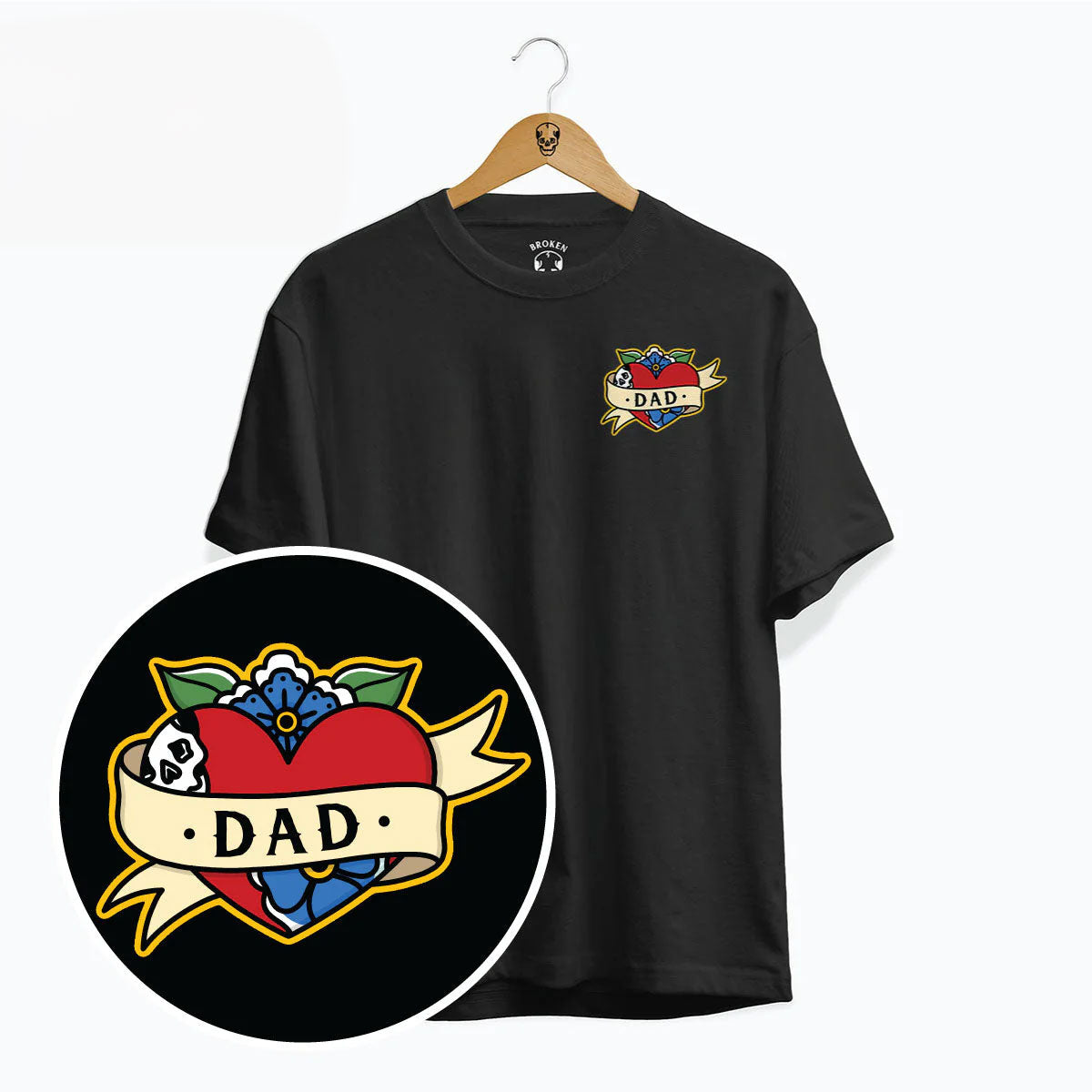 Dad T-Shirt (Unisex)-Tattoo Clothing, Tattoo T-Shirt, EP01-Broken Society