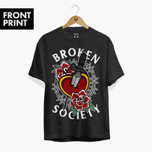 Cargar imagen en el visor de la galería, Dagger Heart T-shirt (Unisex)-Tattoo Clothing, Tattoo T-Shirt, N03-Broken Society