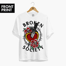 Laden Sie das Bild in den Galerie-Viewer, Dagger Heart T-shirt (Unisex)-Tattoo Clothing, Tattoo T-Shirt, N03-Broken Society