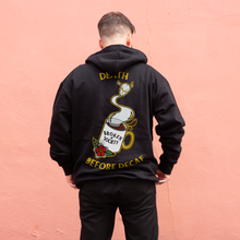 Load image into Gallery viewer, Death Before Decaf Hoodie (Unisex)-Tattoo Clothing, Tattoo Hoodie, JH001-Broken Society
