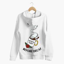 Load image into Gallery viewer, Death Before Decaf Hoodie (Unisex)-Tattoo Clothing, Tattoo Hoodie, JH001-Broken Society