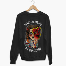 Cargar imagen en el visor de la galería, Devil In Disguise Sweatshirt (Unisex)-Tattoo Clothing, Tattoo Sweatshirt, JH030-Broken Society