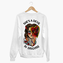 Cargar imagen en el visor de la galería, Devil In Disguise Sweatshirt (Unisex)-Tattoo Clothing, Tattoo Sweatshirt, JH030-Broken Society