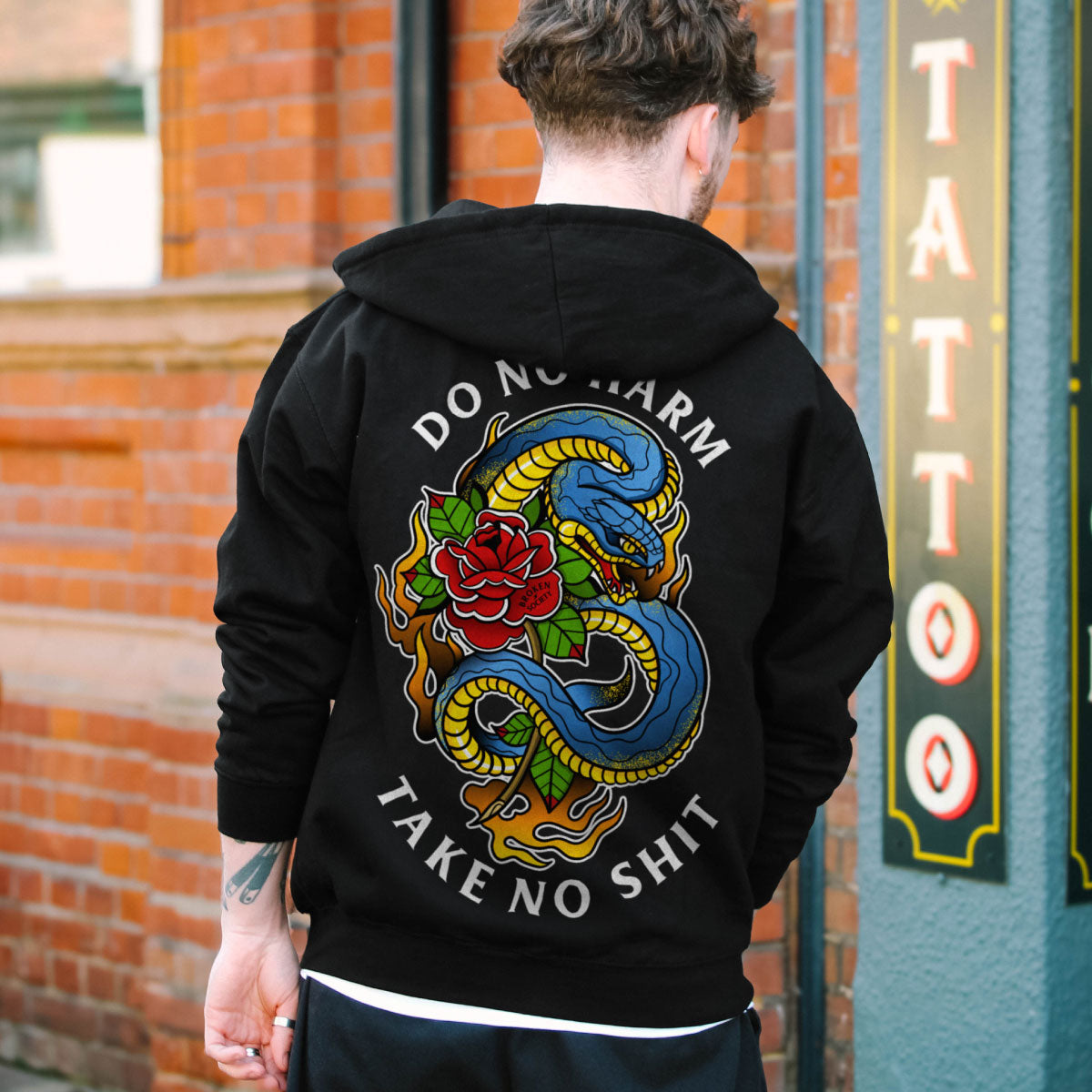 Do No Harm Hoodie (Unisex)-Tattoo Clothing, Tattoo Hoodie, JH001-Broken Society