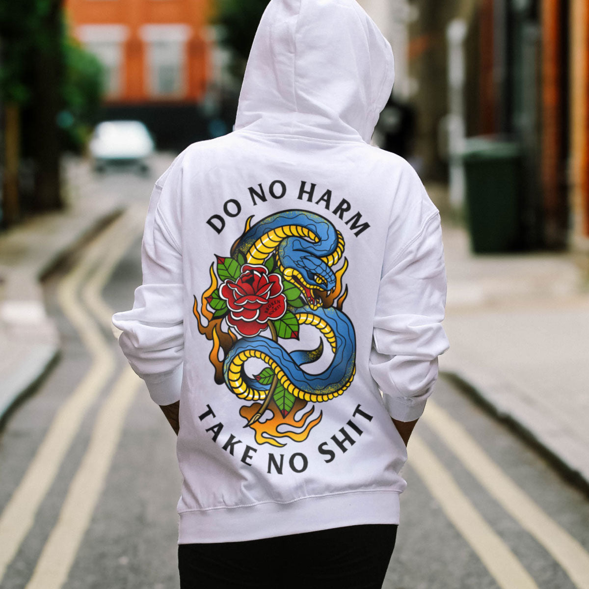 Do No Harm Hoodie (Unisex)-Tattoo Clothing, Tattoo Hoodie, JH001-Broken Society