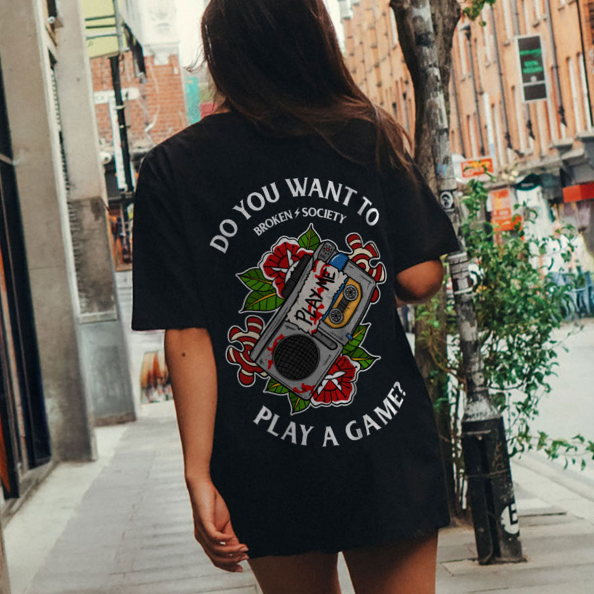 Do You Want To Play A Game T-Shirt (Unisex)-Tattoo Clothing, Tattoo T-Shirt, EP01-Broken Society