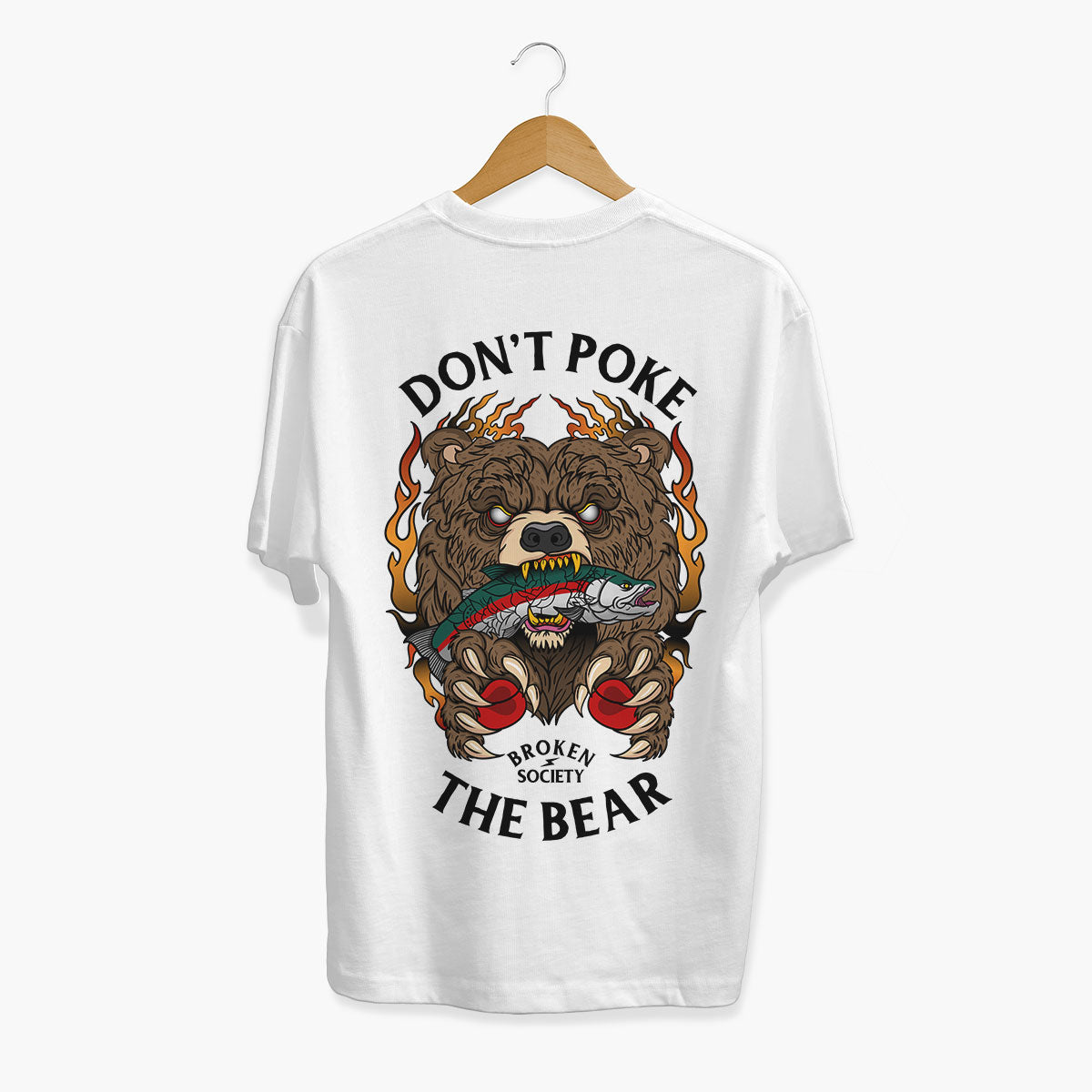 Don't Poke The Bear T-Shirt (Unisex)-Tattoo Clothing, Tattoo T-Shirt, EP01-Broken Society