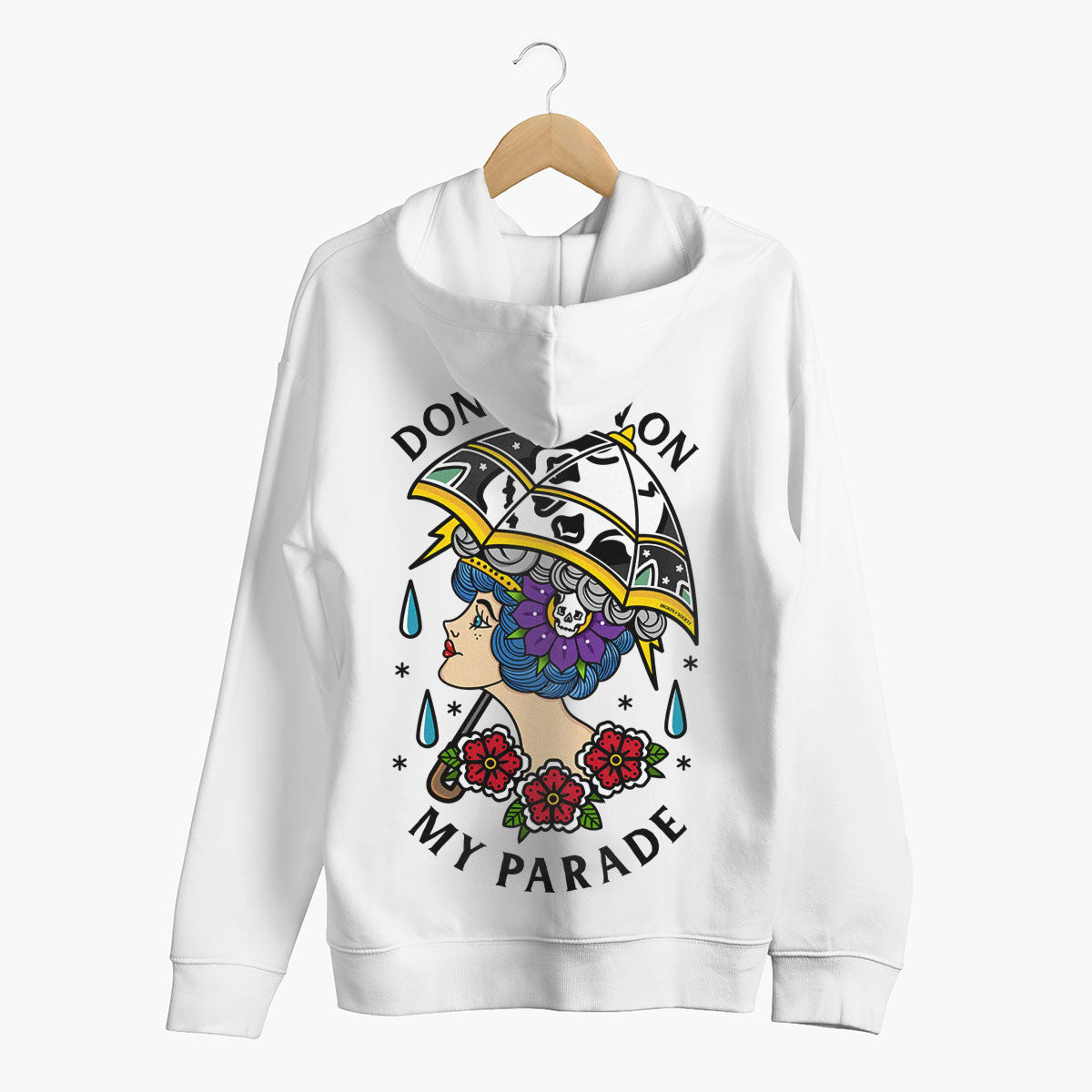 Don't Rain On My Parade Hoodie (Unisex)-Tattoo Clothing, Tattoo Hoodie, JH001-Broken Society