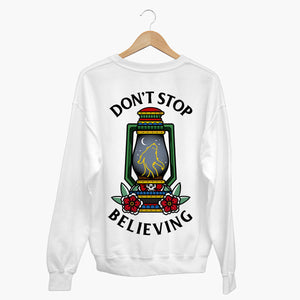 Don't Stop Believing Sweatshirt (Unisex)-Tattoo Clothing, Tattoo Sweatshirt, JH030-Broken Society