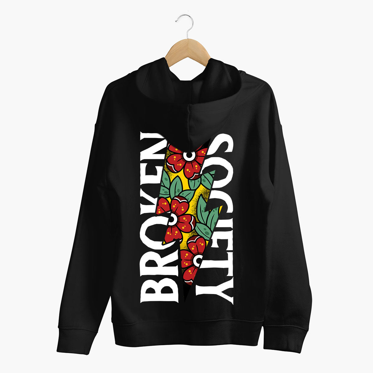 Flower Power Hoodie (Unisex)-Tattoo Clothing, Tattoo Hoodie, JH001-Broken Society