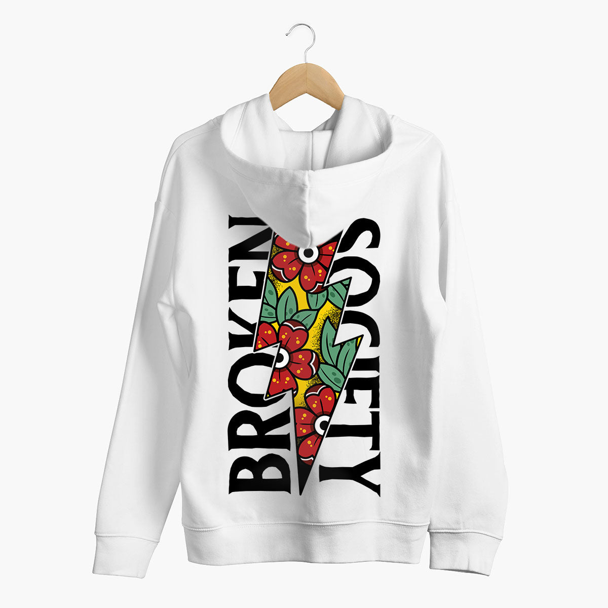 Flower Power Hoodie (Unisex)-Tattoo Clothing, Tattoo Hoodie, JH001-Broken Society