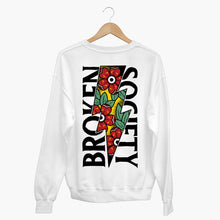 Laden Sie das Bild in den Galerie-Viewer, Flower Power Sweatshirt (Unisex)-Tattoo Clothing, Tattoo Sweatshirt, JH030-Broken Society