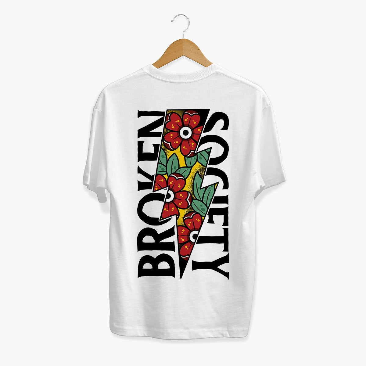 Flower Power T-shirt (Unisex)-Tattoo Clothing, Tattoo T-Shirt, N03-Broken Society