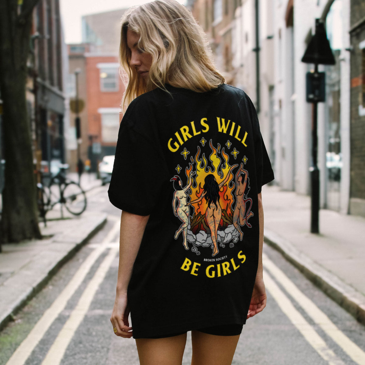 Girls Will Be Girls T-Shirt (Unisex)-Tattoo Clothing, Tattoo T-Shirt, EP01-Broken Society