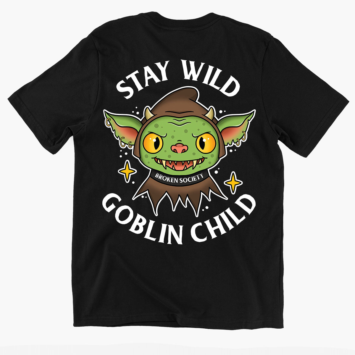 Goblin Child Kids T-Shirt (Unisex)-Tattoo Clothing, Tattoo Kids Shirt, Mini Creator-Broken Society