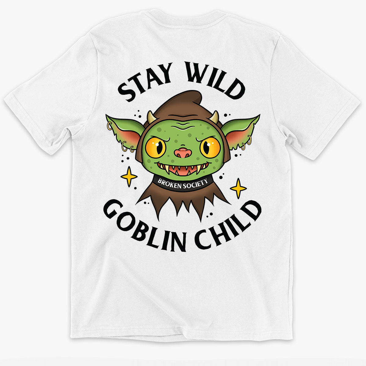 Goblin Child Kids T-Shirt (Unisex)-Tattoo Clothing, Tattoo Kids Shirt, Mini Creator-Broken Society