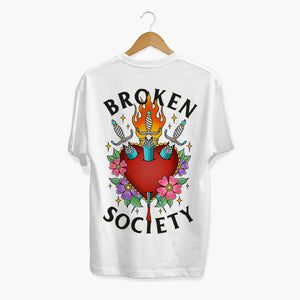Heart and Daggers T-shirt (Unisex)-Tattoo Clothing, Tattoo T-Shirt, N03-Broken Society