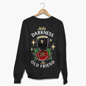 Hello Darkness Sweatshirt (Unisex)-Tattoo Clothing, Tattoo Sweatshirt, JH030-Broken Society