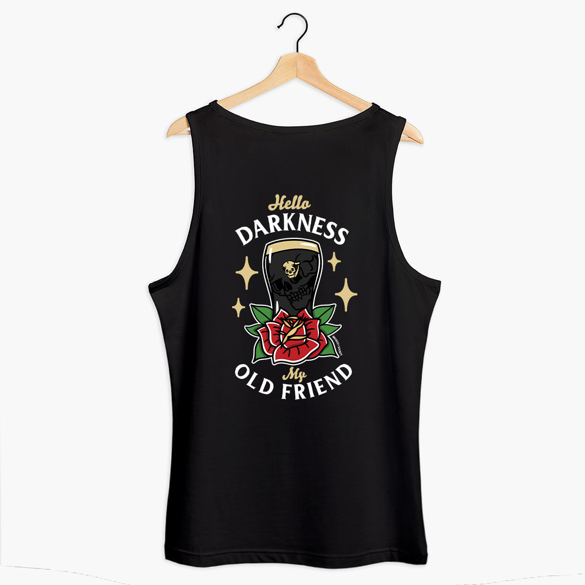 Hello Darkness Tank (Unisex)-Tattoo Clothing, Tattoo Tank, 03980-Broken Society