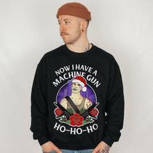 Cargar imagen en el visor de la galería, Ho Ho Ho Christmas Jumper (Unisex)-Tattoo Clothing, Tattoo Sweatshirt, JH030-Broken Society