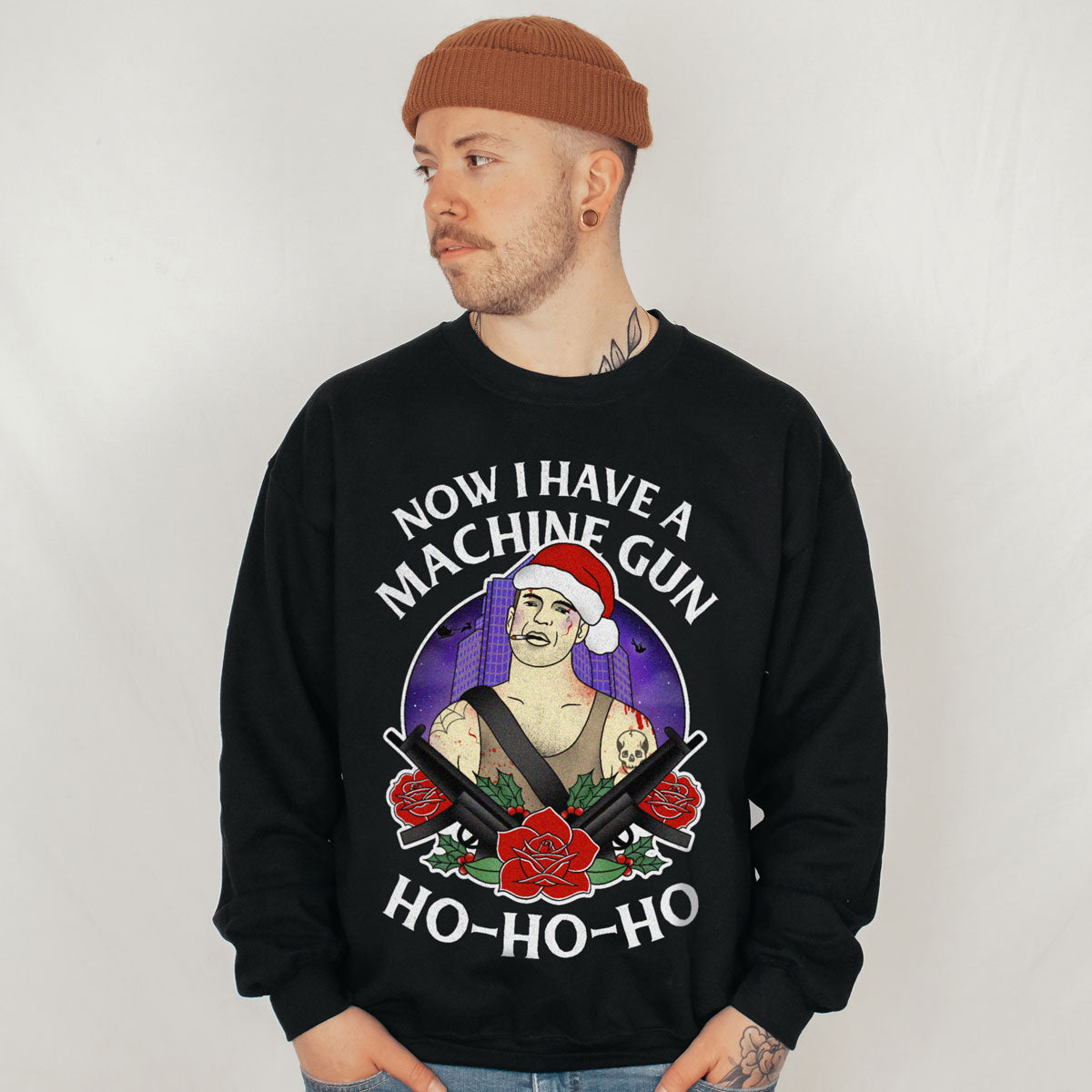 Ho Ho Ho Christmas Jumper Unisex Broken Society