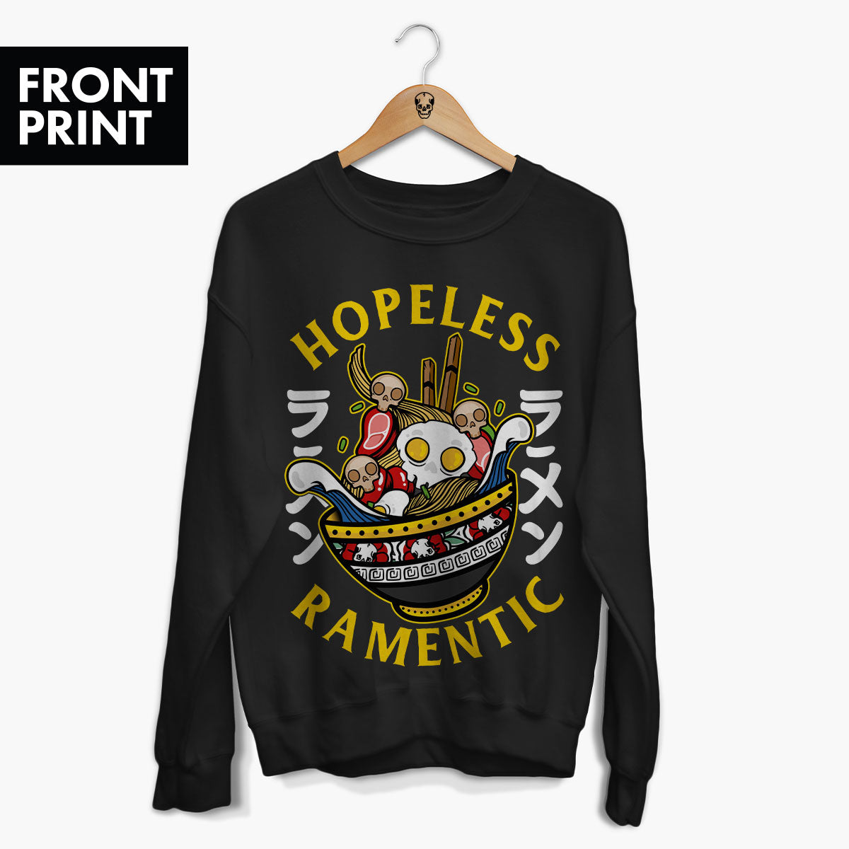 Hopeless Ramentic Front Print Sweatshirt (Unisex)-Tattoo Clothing, Tattoo Sweatshirt, JH030-Broken Society