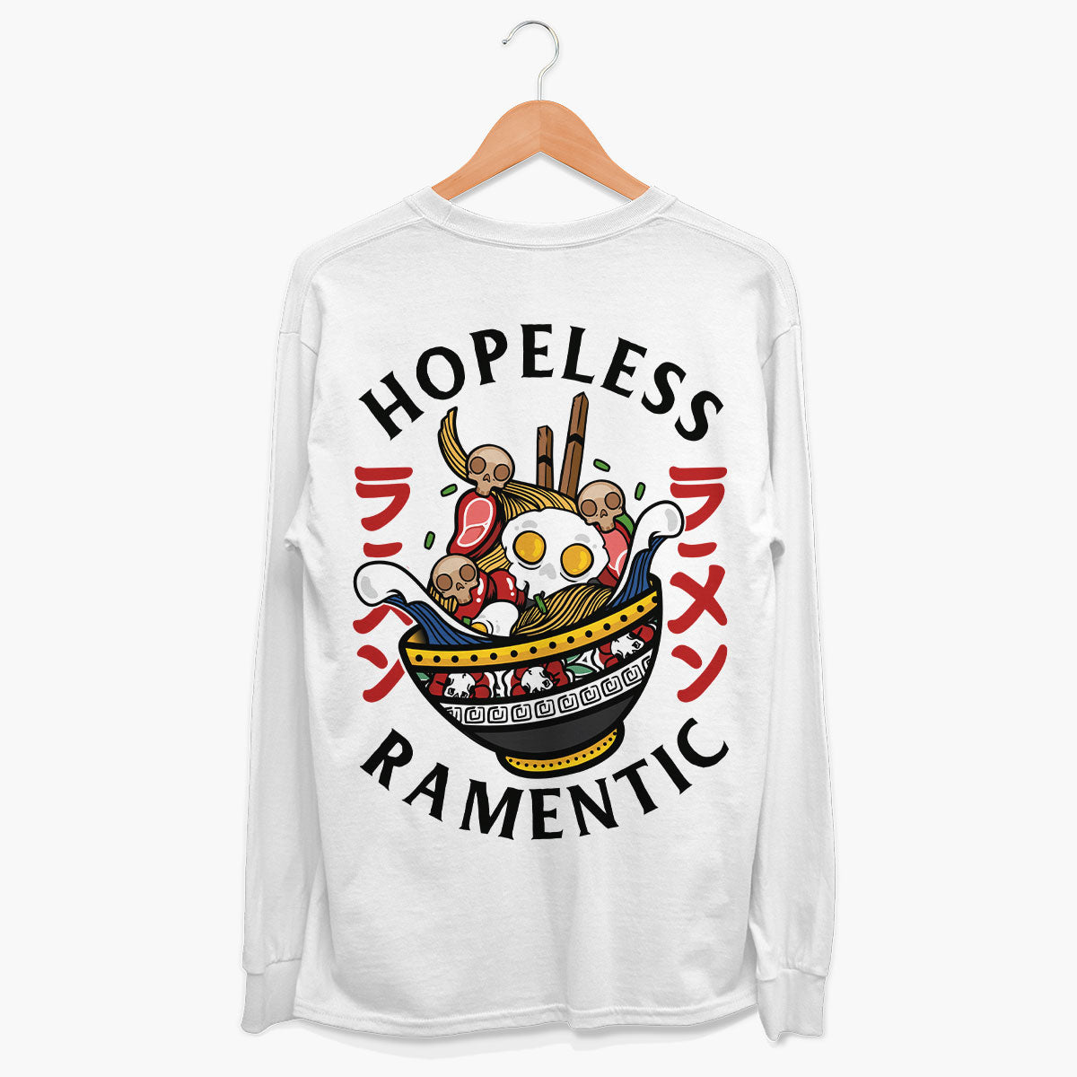 Hopeless Ramentic Long Sleeve T-Shirt (Unisex)-Tattoo Clothing, Tattoo Long Sleeve T-Shirt, EP185L-Broken Society