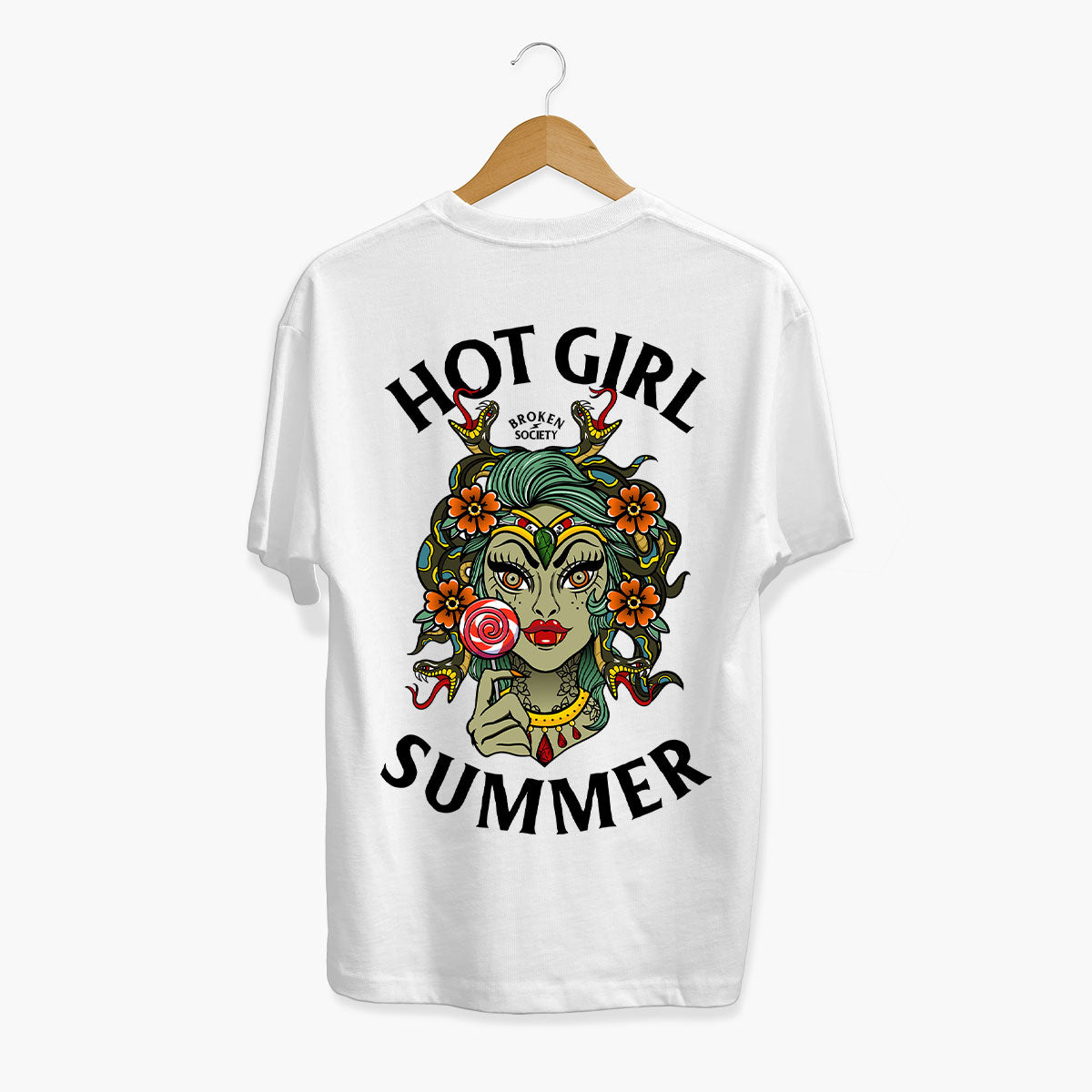 Hot Girl Summer T-Shirt (Unisex)-Tattoo Clothing, Tattoo T-Shirt, EP01-Broken Society