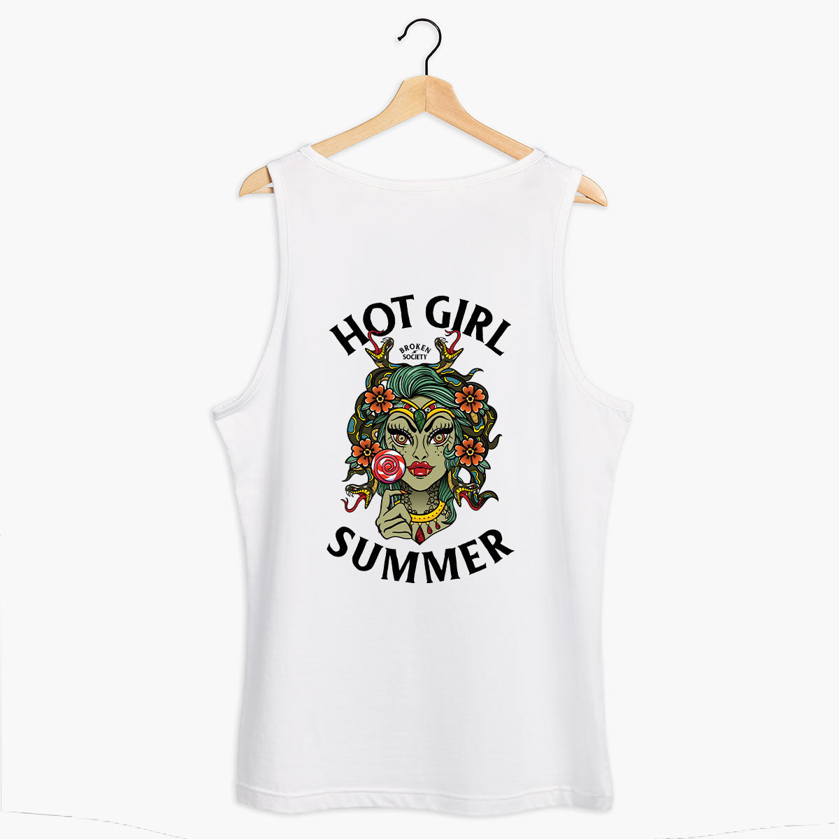 Hot Girl Summer Tank (Unisex)-Tattoo Clothing, Tattoo Tank, 03980-Broken Society
