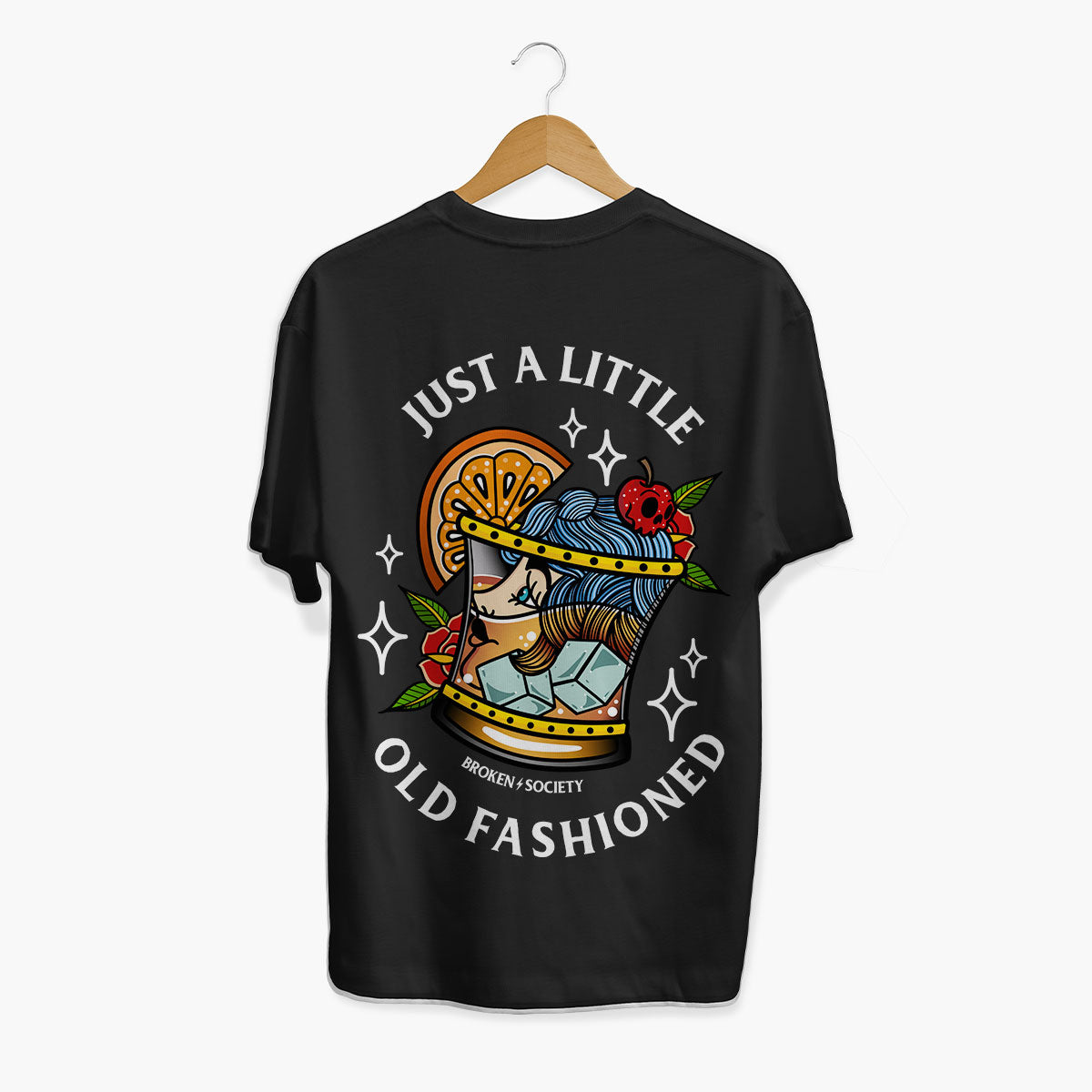 Just A Little Old Fashioned T-Shirt (Unisex)-Tattoo Clothing, Tattoo T-Shirt, EP01-Broken Society