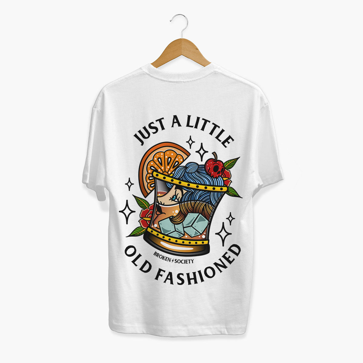 Just A Little Old Fashioned T-Shirt (Unisex)-Tattoo Clothing, Tattoo T-Shirt, EP01-Broken Society
