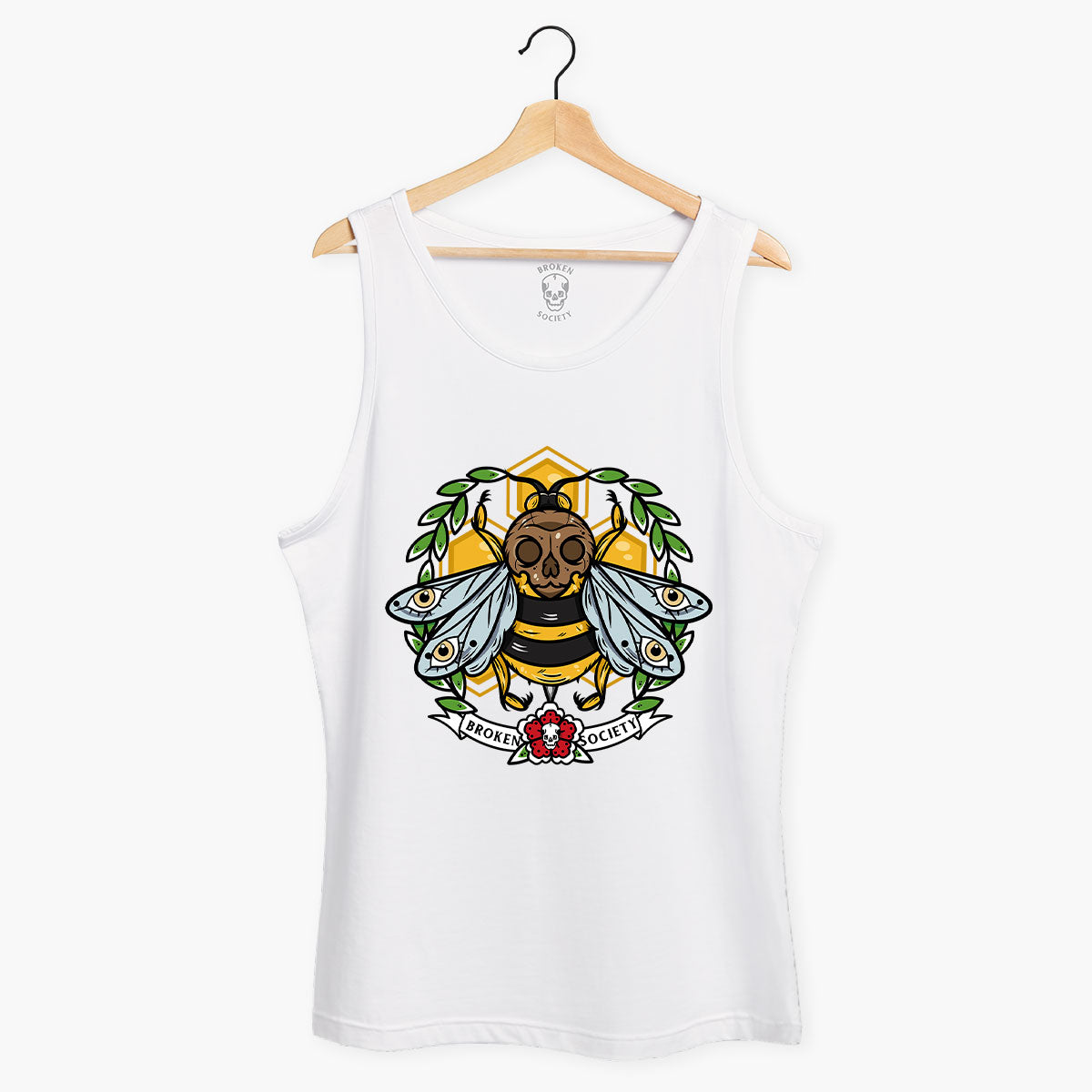 Killer Bee Tank (Unisex)-Tattoo Clothing, Tattoo Tank, 03980-Broken Society
