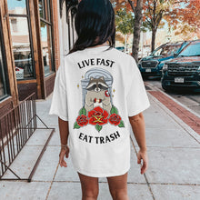 Laden Sie das Bild in den Galerie-Viewer, Live Fast Eat Trash T-shirt (Unisex)-Tattoo Clothing, Tattoo T-Shirt, N03-Broken Society