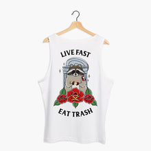 Load image into Gallery viewer, Live Fast Eat Trash Tank (Unisex)-Tattoo Clothing, Tattoo Tank, 03980-Broken Society