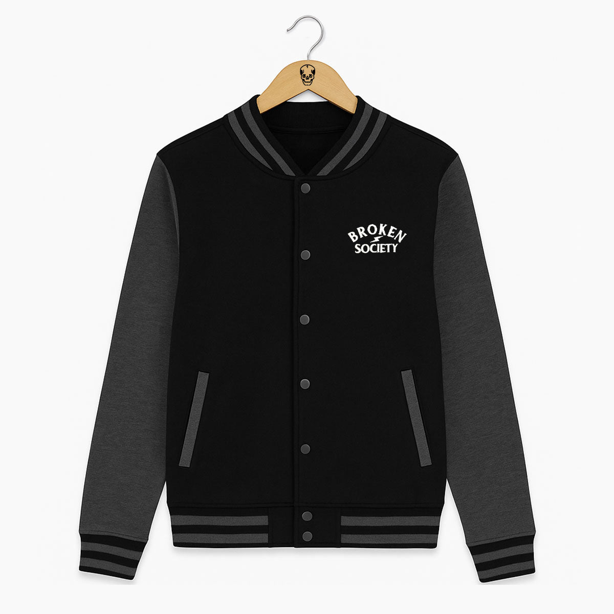 Logo Bomber Jacket (Unisex)-Tattoo Clothing, Tattoo Bomber Jacket, JH043-Broken Society