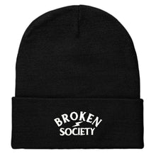 Load image into Gallery viewer, Logo Embroidered Beanie (Unisex)-Tattoo Apparel, Tattoo Accessories, Tattoo Gift, Tattoo Beanie, BB45-Broken Society