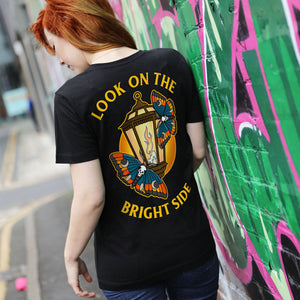 Look On The Bright Side T-shirt (Unisex)-Tattoo Clothing, Tattoo T-Shirt, N03-Broken Society