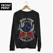 Load image into Gallery viewer, Magic 8 Ball Front Print Sweatshirt (Unisex)-Tattoo Clothing, Tattoo Sweatshirt, JH030-Broken Society