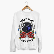 Load image into Gallery viewer, Magic 8 Ball Front Print Sweatshirt (Unisex)-Tattoo Clothing, Tattoo Sweatshirt, JH030-Broken Society