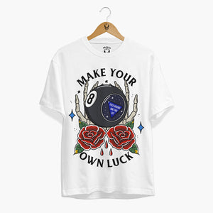 Magic 8 Ball Front Print T-shirt (Unisex)-Tattoo Clothing, Tattoo T-Shirt, EP01-Broken Society