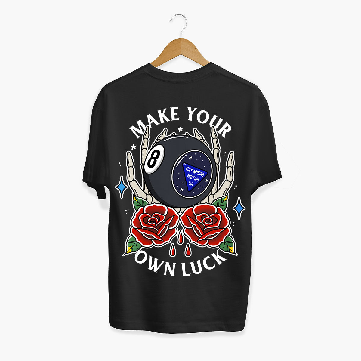 Magic 8 Ball T-shirt (Unisex)-Tattoo Clothing, Tattoo T-Shirt, N03-Broken Society